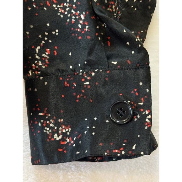 Bottega Veneta Black Pixel Pattern Pyjama Shirt Mens 50/M Graphic Silk Blend - Picture 13 of 16